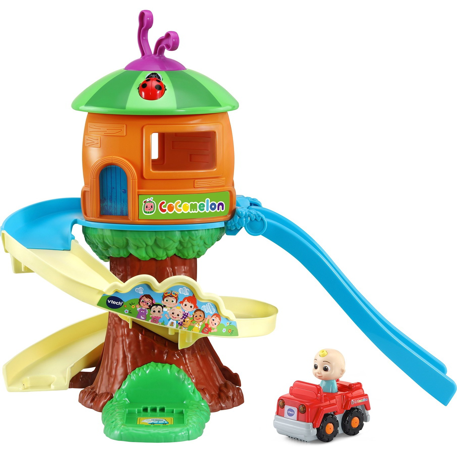 VTech 80-561504 Tut Tut Baby - CoComelon JJ Parkolóház házikó sínkészlet Hanggal (80-561504)