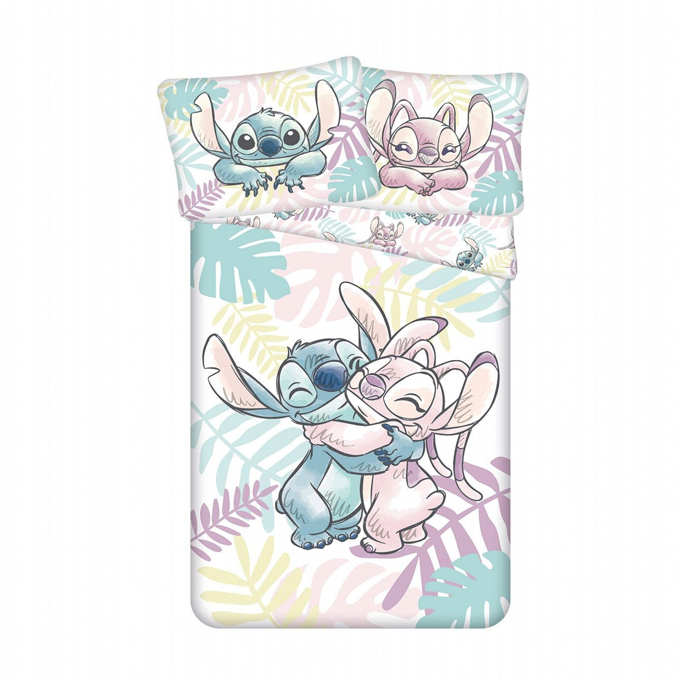 Jerry Fabrics Ágyneműhuzat - Lilo és Stitch, 140×200 + 70×90 cm (01205-LILOALEAVEA)