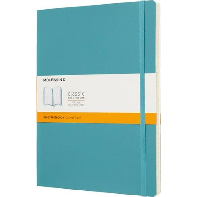 Moleskine Notesz Qp621B35 Puha Hamu Kék XL Vonalas (MS-715543)