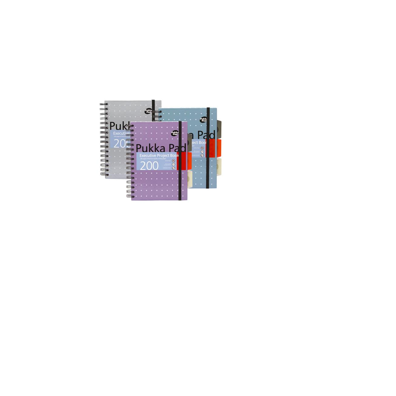 Pukka Pad 100 lapos A5 vonalas spirálfüzet - Többfajta (6336-MET)