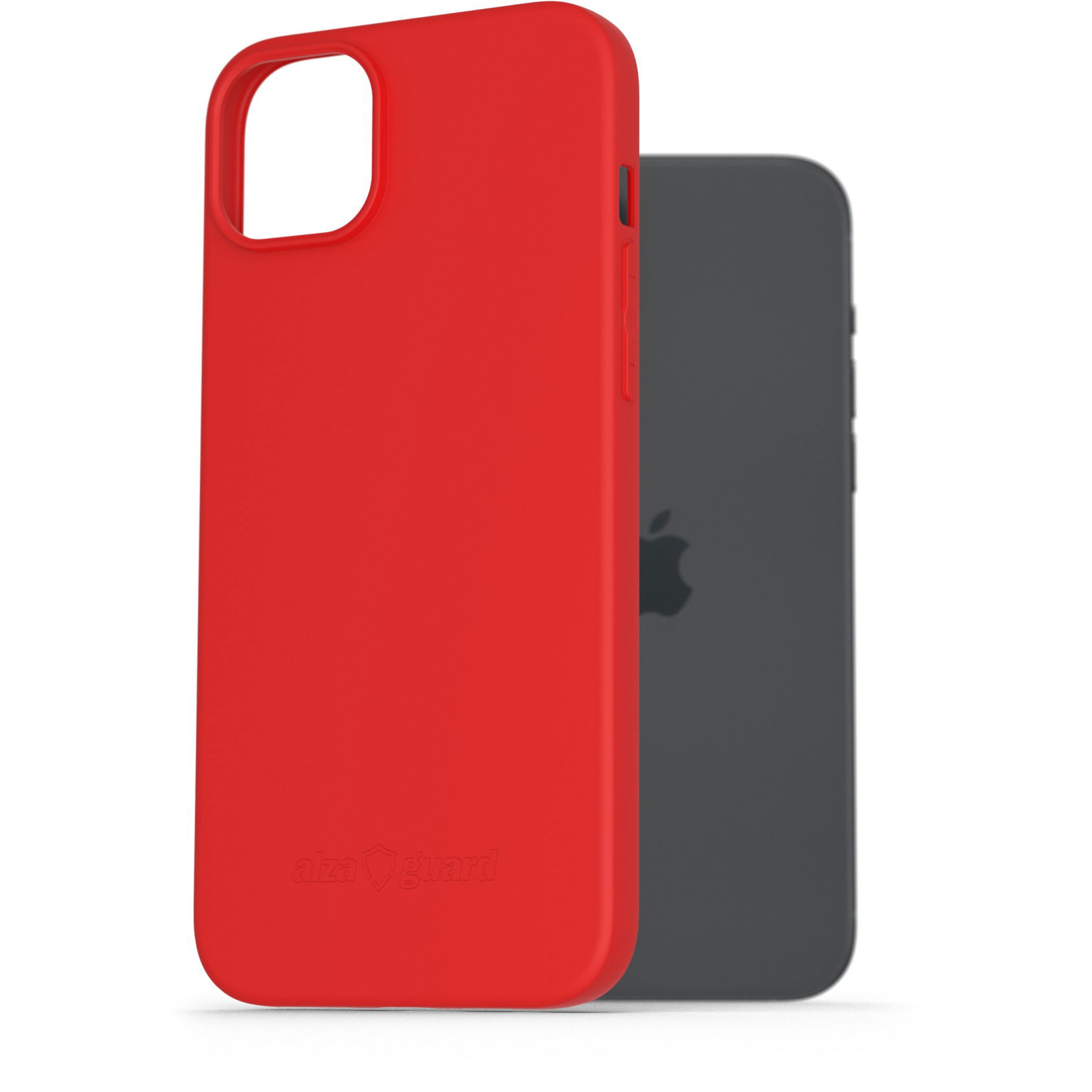 AlzaGuard Matte iPhone 15 Plus piros TPU tok (AGD-PCT324R)