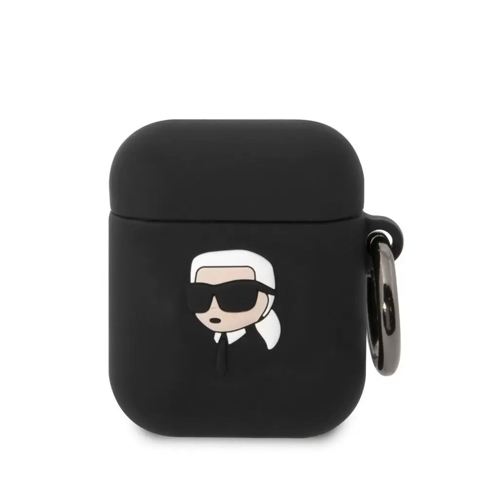 Karl Lagerfeld Airpods 1 / Airpods 2 tok fekete (KLA2RUNIKK) (KLA2RUNIKK)