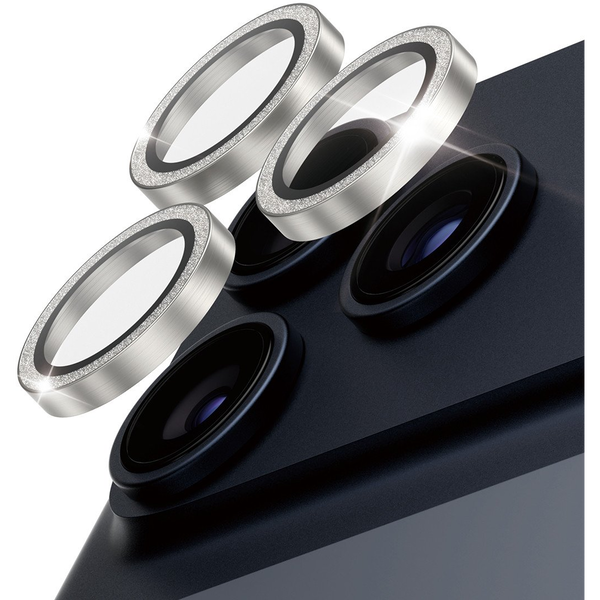 PanzerGlass ® Hoops® Glitter Silver Camera Lens Protector iPhone 17 Pro | iPhone 17 Pro Max | iPhone 16 Pro | 16 Pro Max Klare Bildschirmschutzfolie Apple 1 Stück(e)