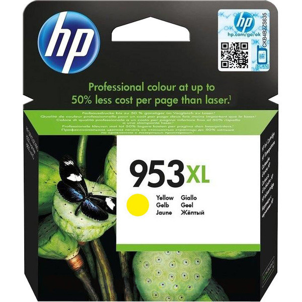 HP F6U18AE (953XL) Yellow tintapatron (F6U18AE)