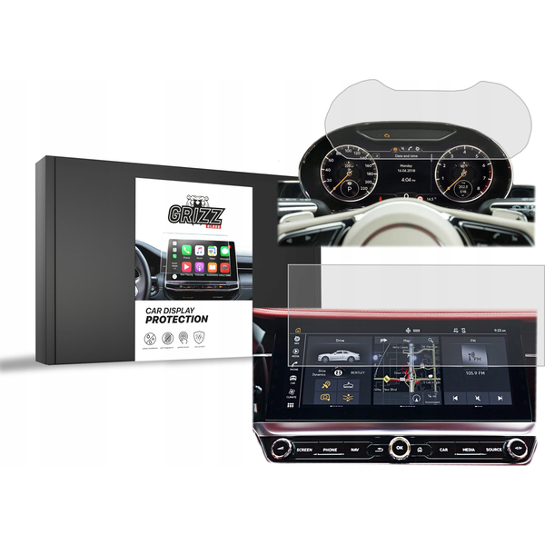  GrizzGlass Folia matowa GrizzGlass CarDisplay Protection do Bentley Continental GT 2018 [2w1]