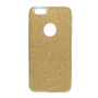 Szilikon telefonvédő (műanyag belső, csillogó hátlap, logo kivágás) ARANY [Apple iPhone 6S Plus 5.5]