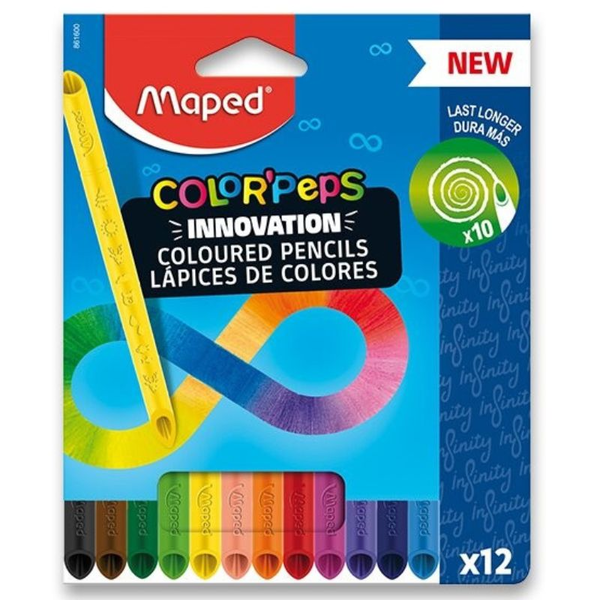 Lápices de Colores Maped Infinity 12 ud