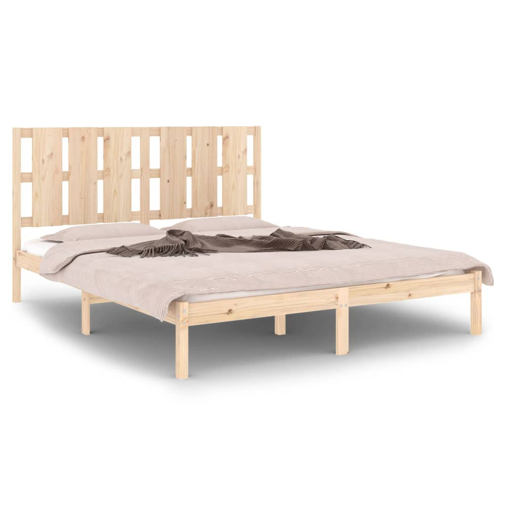 tömör fa ágykeret 150 x 200 cm (5FT King Size) (3105605)