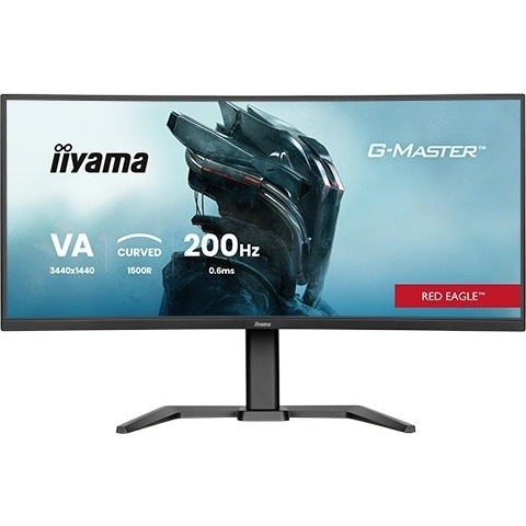 iiyama G-MASTER GCB3484WQSU-B2 34IN PRO-GAMING 0.4MS VA LCD 3440X144 computerskærm 86,4 cm (34") 3440 x 1440 pixel UltraWide Quad HD Sort