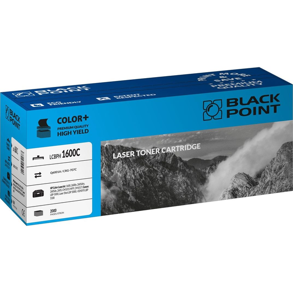 Cartuș de imprimare Black Point LCBPH1600C Cyan, compatibil cu HP