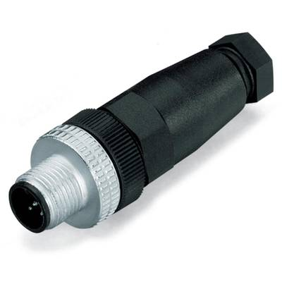 WAGO 756-9201/040-000 Érzékelő-/működtető összekötő, konfekcionálatlan M12 Dugó, egyenes Pólusszám: 4 5 db (756-9201/040-000)
