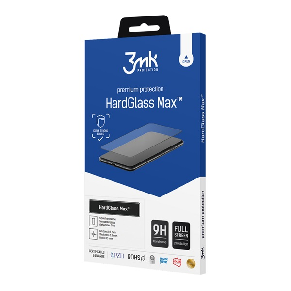 Tvrzené sklo 3MK HardGlass Max pro Samsung Galaxy A36 / A56 černé