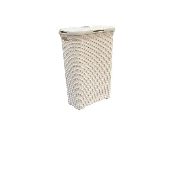 Curver Natural Style Rattan hatású ruháskosár 40L - Krém