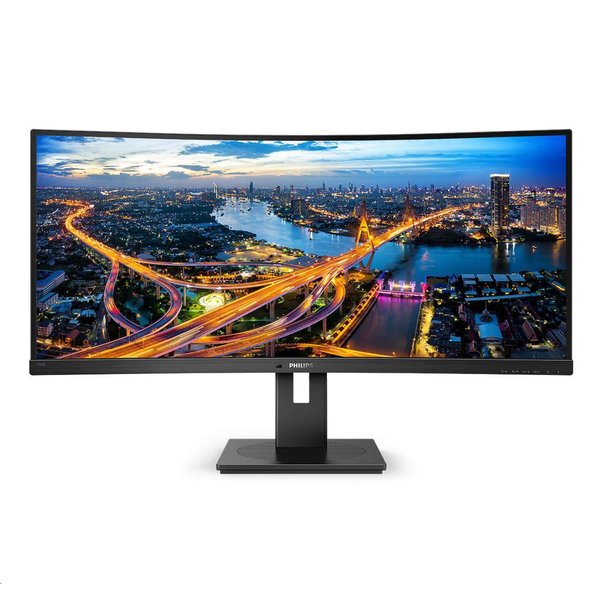 Monitor curbat UltraWide Philips 346B1C/00 de 34" cu stație de andocare USB-C