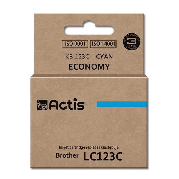 Inkoust Actis KB-123C pro Brother modrý (cyan)
