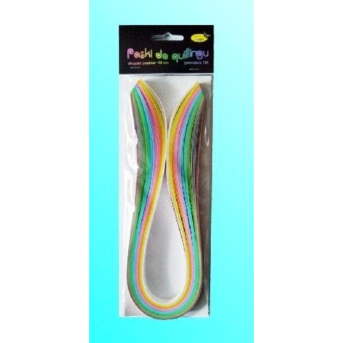  CreativeHobby Paski do quillingu 10mmx50cm pastelowe 100szt