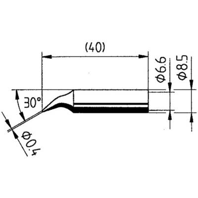 Ersa 0842ID Forrasztóhegy Ceruza forma, dur Tartalom, tartalmi egységek rendelésenként 1 db (0842ID/SB)