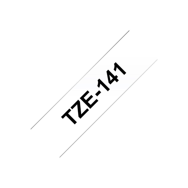 Brother laminated tape TZe-141 - Black on clear