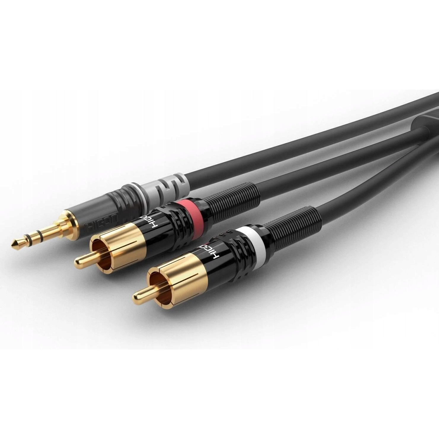 Sommer Cable HBP-3SC2-0300 Audio Csatlakozókábel [1x Jack dugó, 3,5 mm-es - 2x RCA dugó] 3.00 m Fekete (HBP-3SC2-0300)