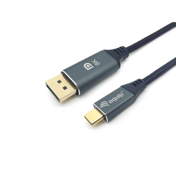 Equip 133421 προσαρμογέας καλωδίου βίντεο 1 m USB Type-C DisplayPort Γκρι