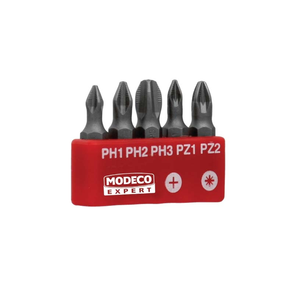 Modeco Komplet grotów 25mm PH1-PH3 I PZ1-PZ2 5szt. - MN-15-512
