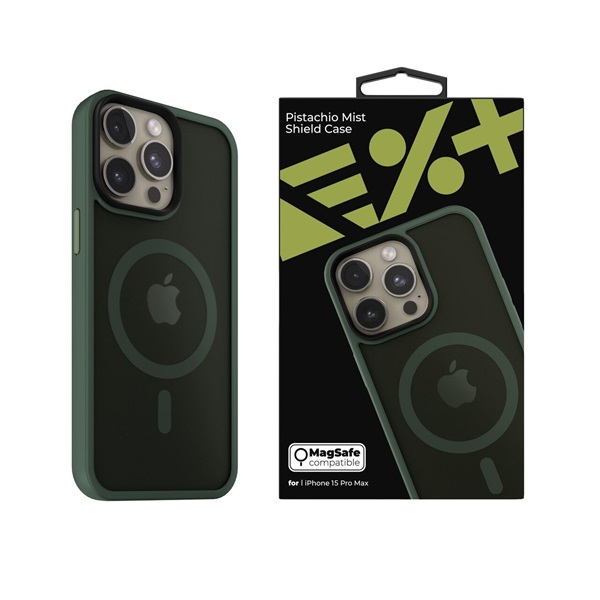 NextOne IPH-15PROMAX-MAGSF-MISTCASEPTC iPhone 15 Pro Max pisztáciazöld szilikon MagSafe hátlap (IPH-15PROMAX-MAGSF-MISTCASE-PTC)
