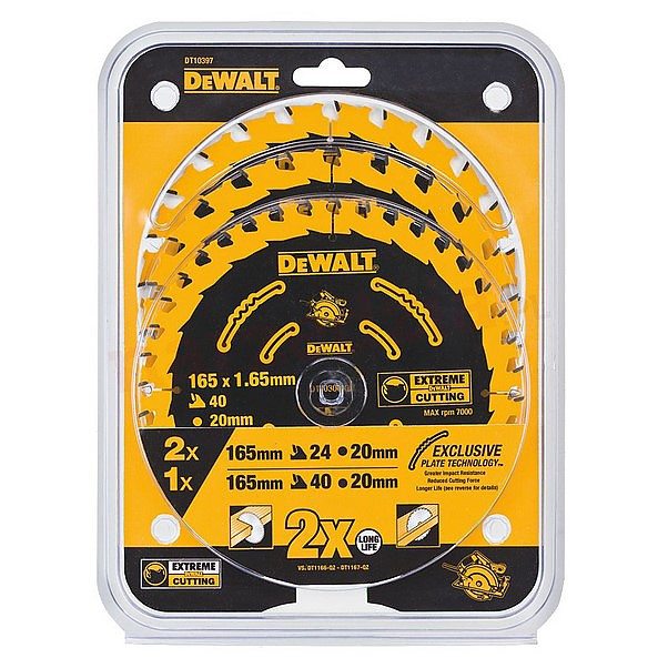 Extreme fűrésztárcsa 3 db DeWalt DT10397