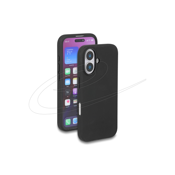 DELOCK Schutzhülle iPhone 16 kompatibel, MagSafe Soft-Touch