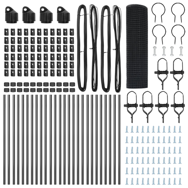 hegesztett drótkerítés 13 poszttal Szürke 0.6x50 m acél