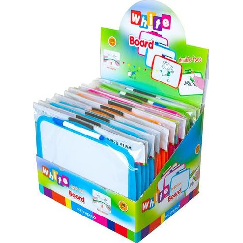  Keyroad TABLICA SUCHOŚCIERALNA KEYROAD Z MARKEREM 25X18CM MIX