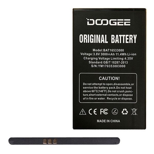 Doogee akku 3000mAh LI-ION  X9/X9 Pro "Gigapack csomagolás" (BAT16533000)