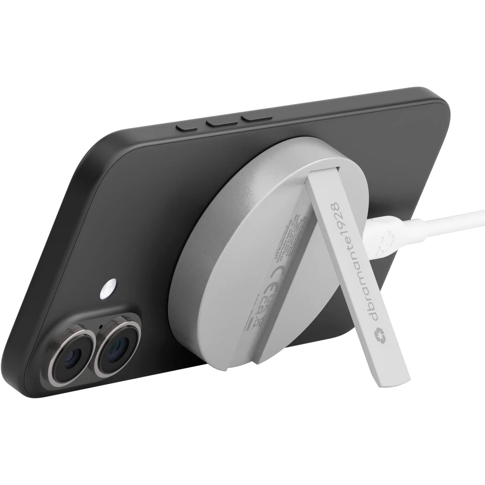 dbramante1928 CH15WLAL7263 mobiltelefon töltő Okostelefon Szürke USB Vezeték nélkül tölthető Gyorstöltés Beltéri (CH15WLAL7263)