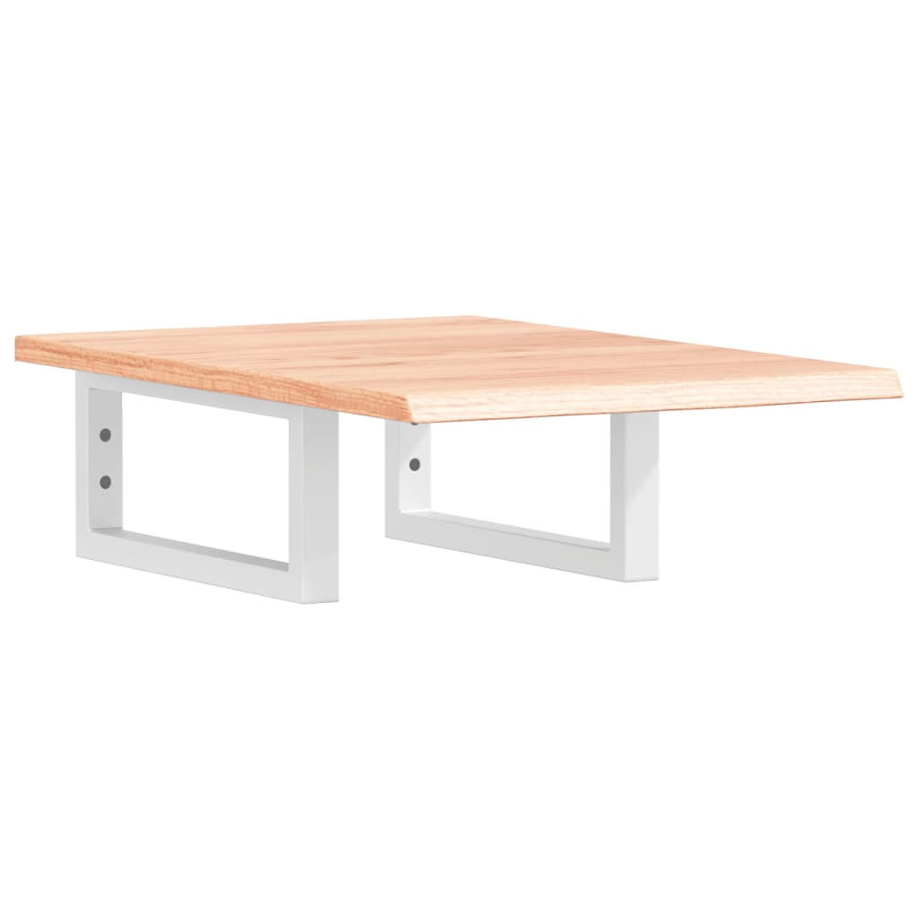 acél és tömör tölgyfa falra szerelhető mosdópolc (3302556)