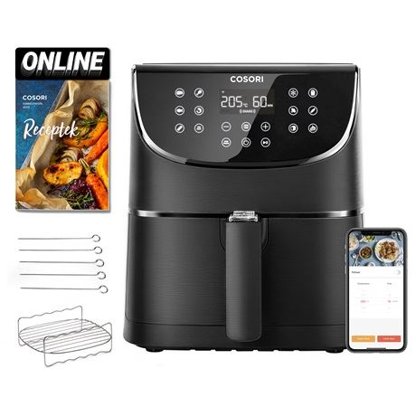 Cosori Premium Smart forrólevegős sütő fekete (CS158-AF-RXB) (CS158-AF-RXB)