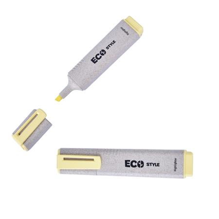 Flexoffice Szövegkiemelő, 1-4 mm, "HL05 Eco Style", sárga (FOHL05ES) (FOHL05ES)