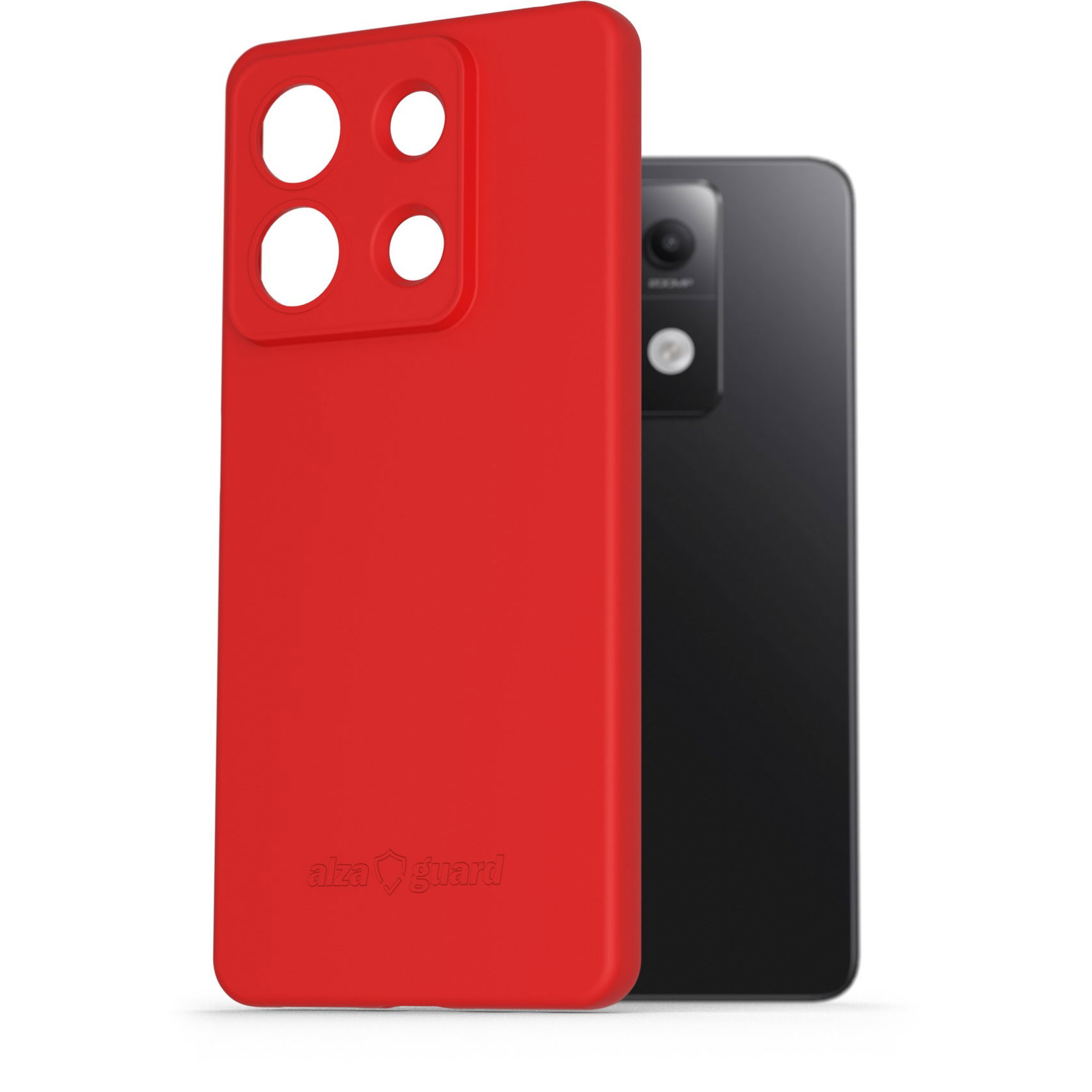 AlzaGuard Matte TPU Case Xiaomi Redmi Note 13 5G piros tok (AGD-PCT395R)