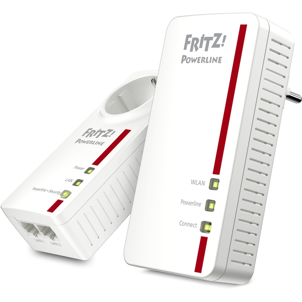 FRITZ!Powerline 1260E WLAN Set 1200 Mbit/s Ethernet LAN Wi-Fi Hvid