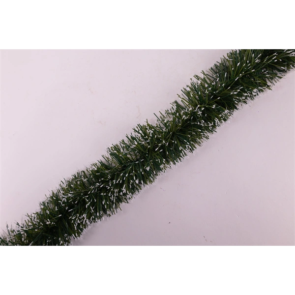 IRIS karácsonyi boa, havas, zöld 9cm x 2m (445444)