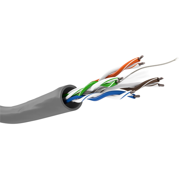 Netzwerkkabel Cat.6, U/UTP (grau, 305 Meter)