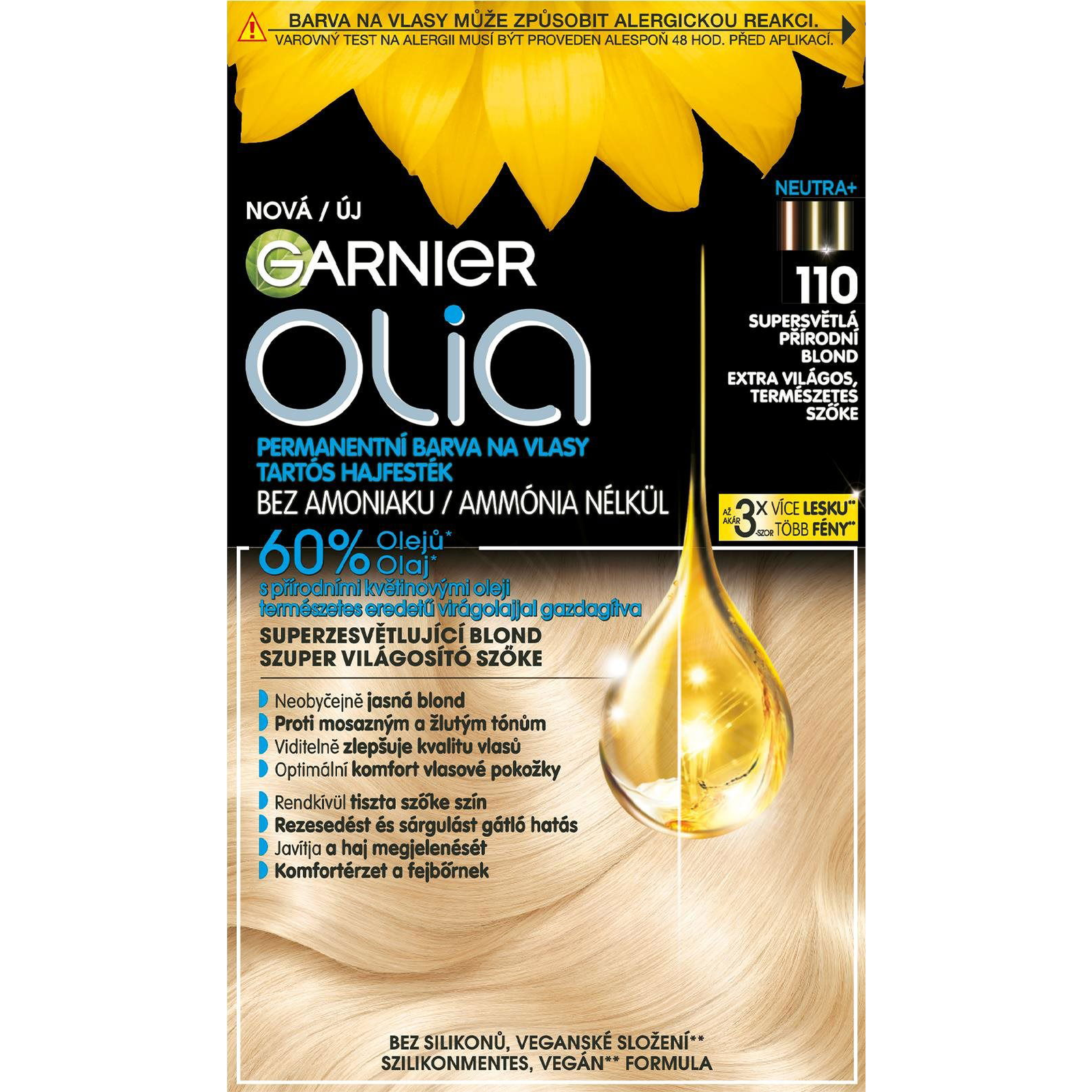 GARNIER Olia 110 Extra világos, természetes szőke (3600542601672)