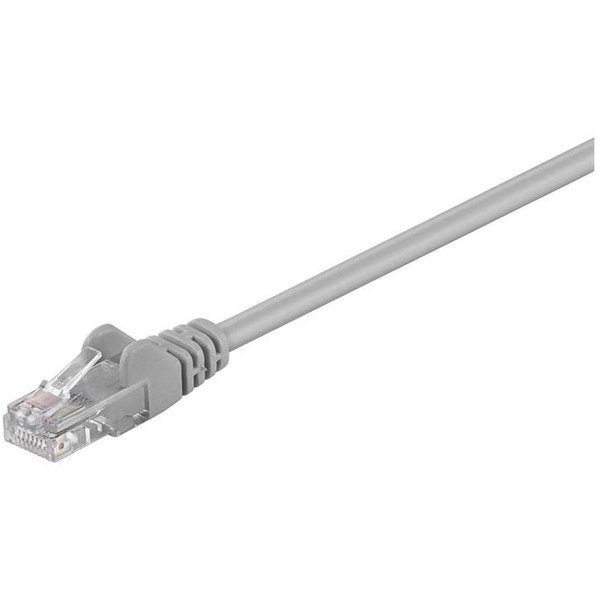 Patchcord U/UTP 5e Goobay RJ45 / RJ45 5 m šedý