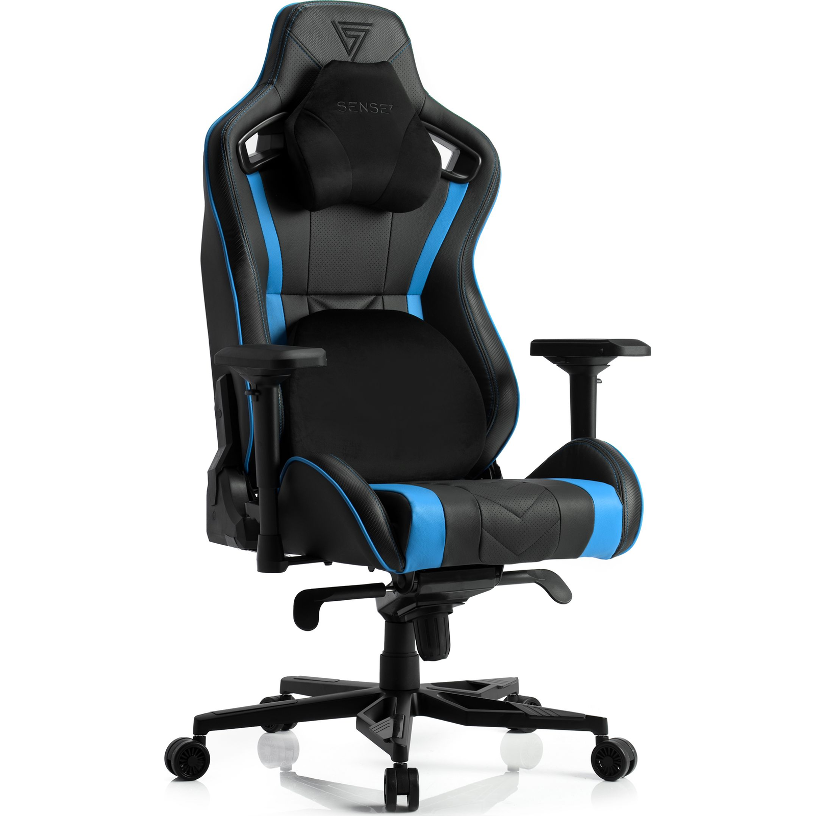 Fotel SENSE7 Legend czarno-niebieski