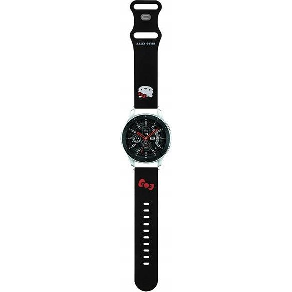 HELLO KITTY UNIVERZALNI SILIKONSKI PAŠEK 22MM ZA URO ČRN