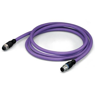 WAGO 756-1405/060-200 Érzékelő-/működtető adatösszekötő, konfekcionált M12 Dugó, egyenes, Alj, egyenes 20.00 m Pólusszám: 5 1 db (756-1405/060-200)