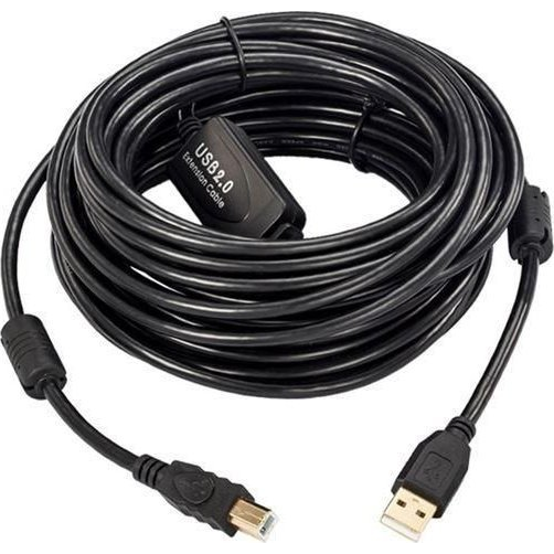 Microconnect USBAB10B-ACTIVE cavo USB USB 2.0 10 m USB B USB A Nero