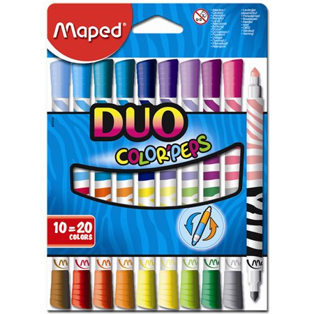 Maped Color'Peps Duo Filctoll készlet - Vegyes színek (10db) (847010)