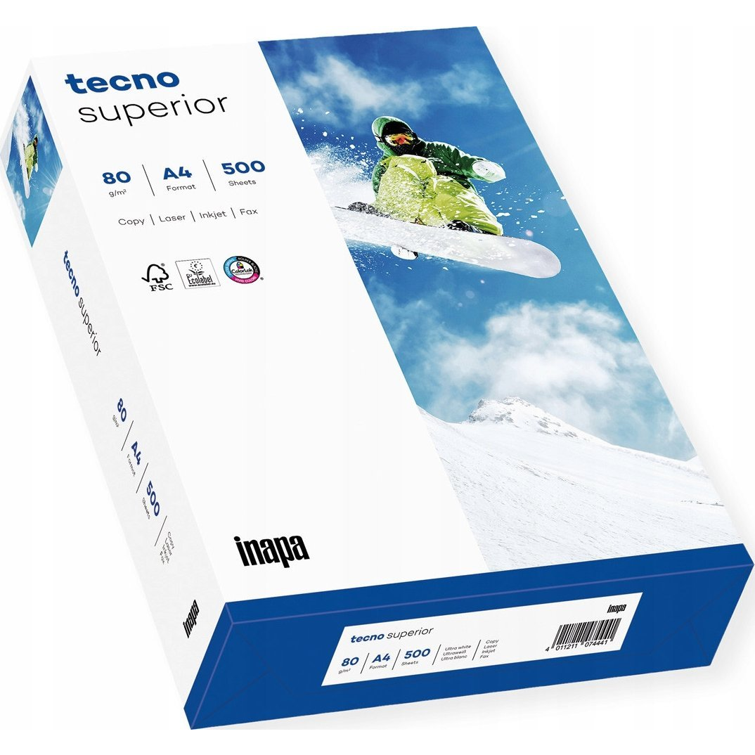 Inapa Papier biznesowy INAPA, tecno Superior, A4, 500 kartek, 80 g