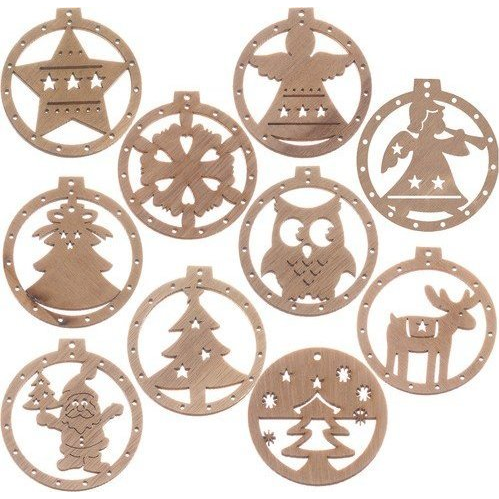 Fa Díszgömbök - 10 Darabos Készlet (00011416)