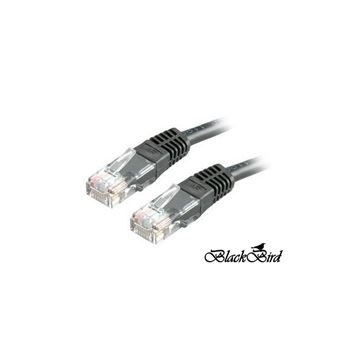 BLACKBIRD Kábel Patch UTP CAT.5E 3m Fekete (BH1224) (BH1224)
