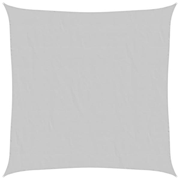 világosszürke 100% poliészter oxford szövet napvitorla 6x6 m